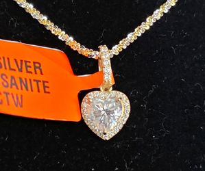 💖 Moissanite Heart Necklace 💖