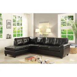 Good Condition Black Sectional, legs missing