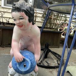 Vintage Cement Water Spitter