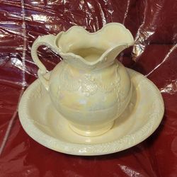 Antique Pitcher And Bowl