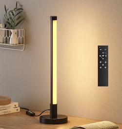 Table Lamp with Remote，Dimmable Small Lamp Desk Lamp with Multiple Color Temperatures