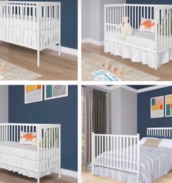 BRAND NEW 5-1 convertible crib new born-toddler