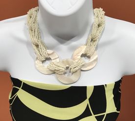Fashion Beaded Statement Neckless, worn on few occasions