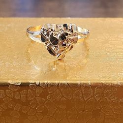 10K HEART NUGGET RING 💛