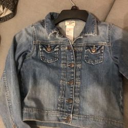 Girl’s Cropped Jean Jacket - Osh Gosh - Size 10