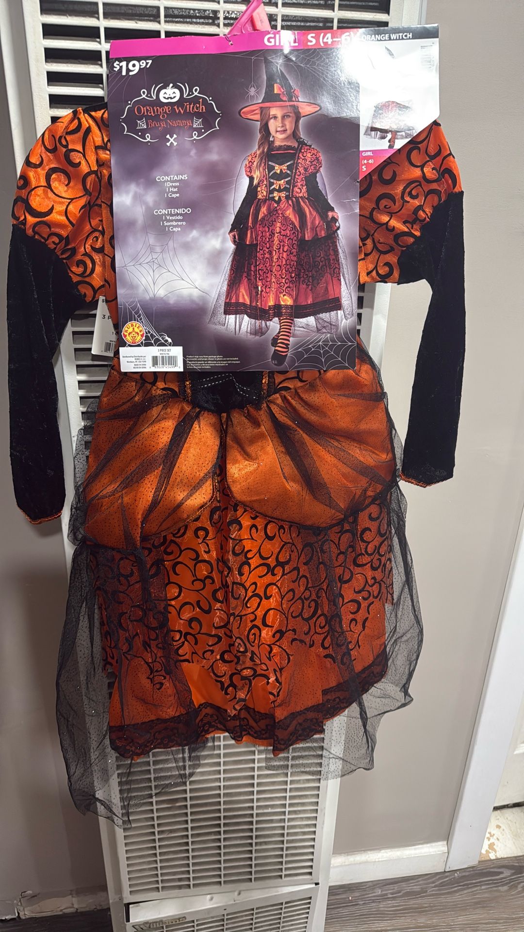 Witch Costume For Girls Size 4-6 /Small
