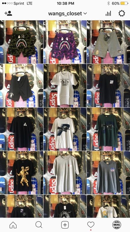Wangs closet supreme bape palace