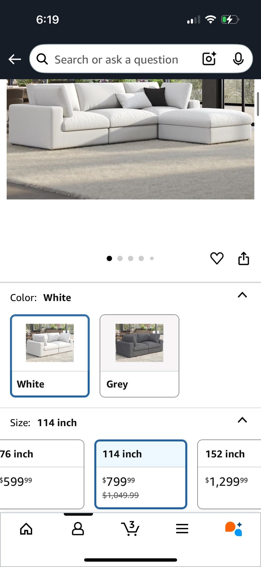 L Shape Sectional