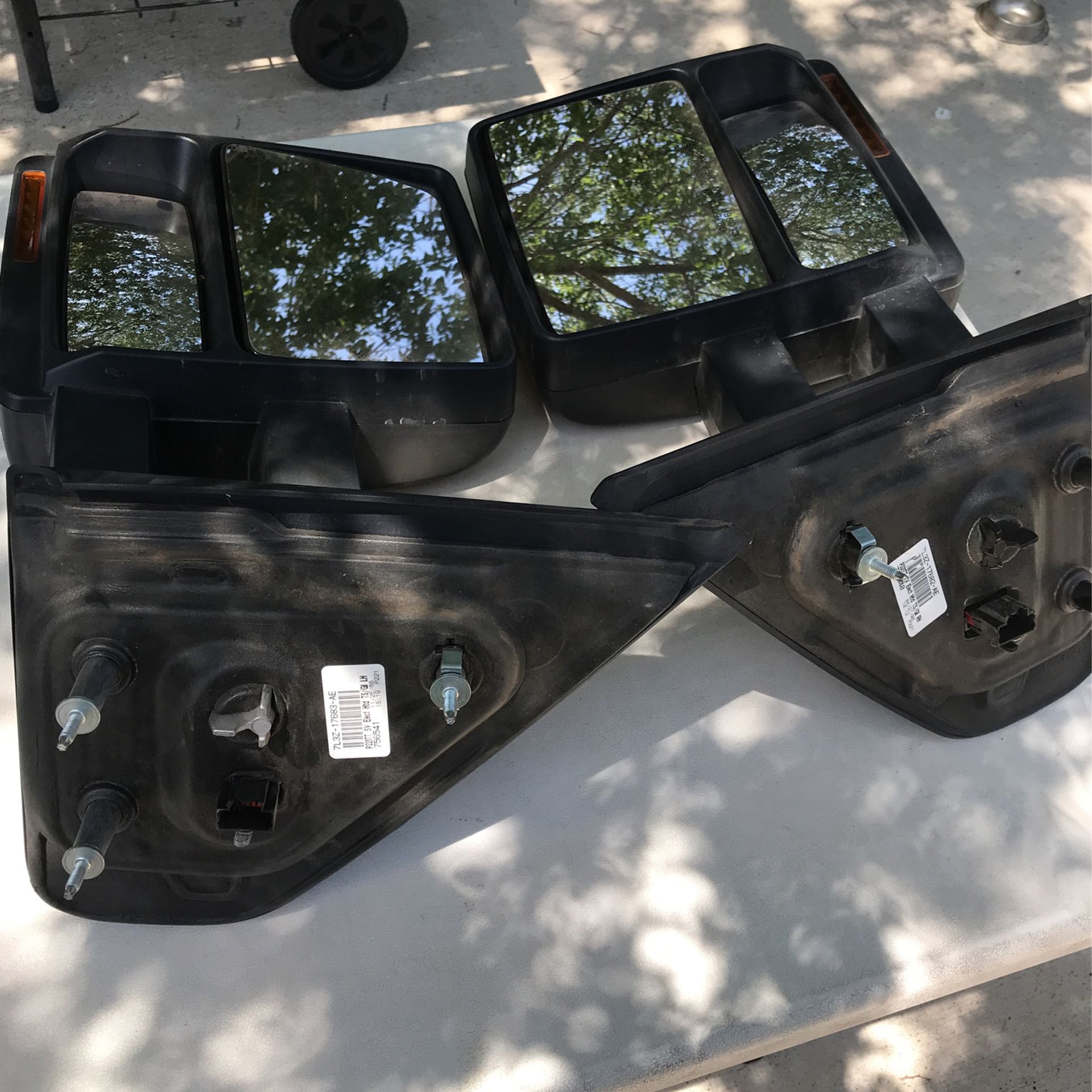 Rearview Extended Door Mirrors For Ford F-250 Or F350great Condition
