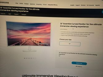 Samsung 32" curved monitor