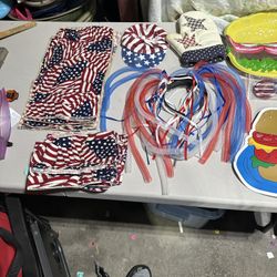 Lot of 4th of July Picnic Items 
