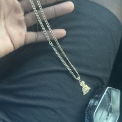 Gold Cuban Chain  (Real)