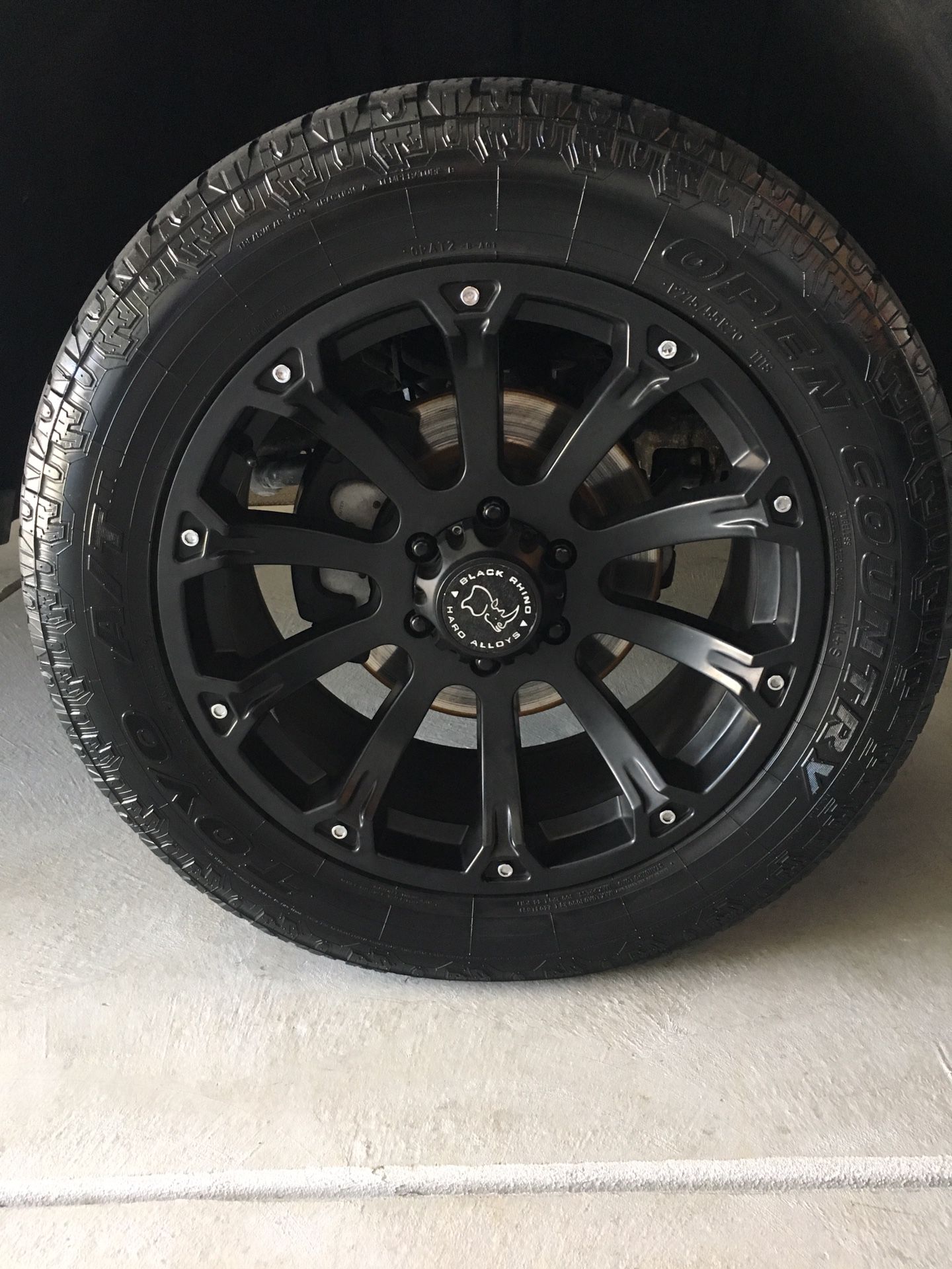Black Rhino Sidewinder 20” Wheels with Toyo Tires