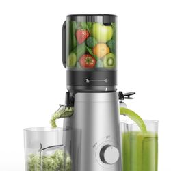 Juicer Machines, 5.8" Wide Feed Chute Cold Press Juicer for Whole Vegetables & Fruits, High Juice Yield, BPA Free Brand new never opened.