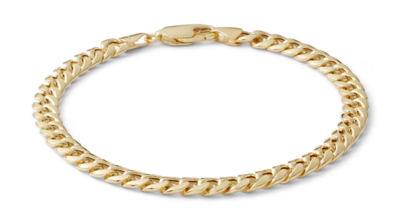 Brand New 14k Gold Curb Bracelet