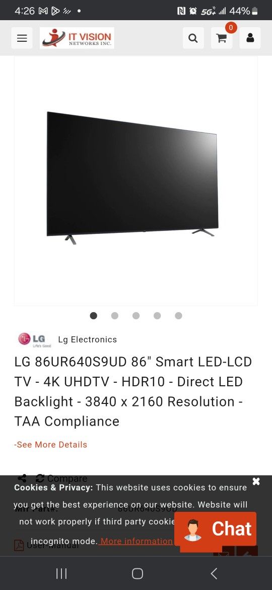 Lg 86 Inch Tv (contact info removed)