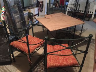 Pier 1 Wrought Iron Table and chairs