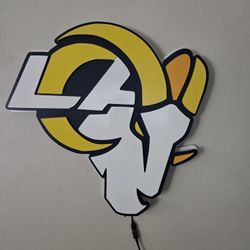 LA RAMS LIGHT UP SIGN
