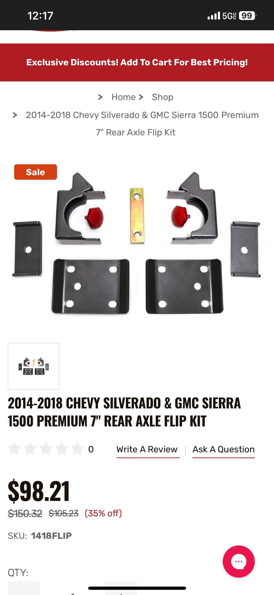 7”rear Axle Flip Kit