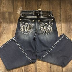 Rock Revival x Jaded London Colossus Denim Baggy Jeans Size 32 NEW