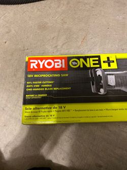 Ryobi One 18v Reciprocating Saw NEW!