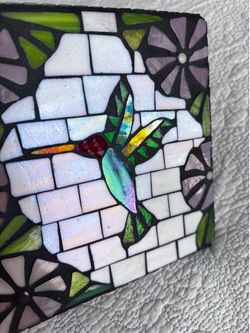 Handmade Hummingbird Glass Mosaic