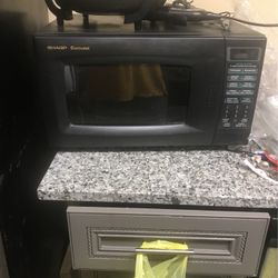 One Sharp  Carousels  Microwave  Medium  Size 