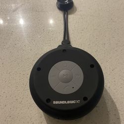 Black & Gold Bathroom Set with Bluetooth Shower Speaker