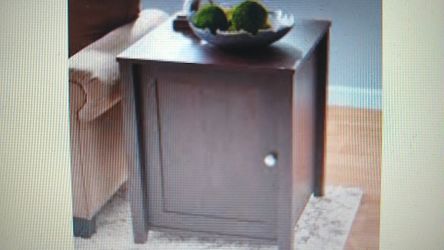 Mainstays Shaker Village End Table, Dark Walnut