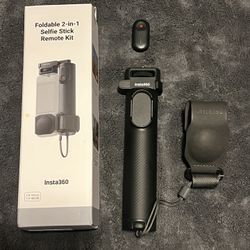 Insta360 Foldable 2-in-1 Selfie Stick/tripod With Micro Remote. 