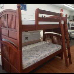 🔥🔥BUNK BED WITH MATTRESS TWIN TWIN BUNK BED WITH MATTRESS 🔥