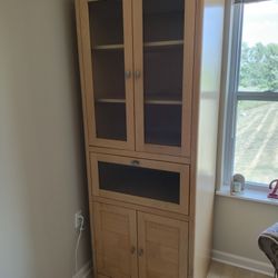 Wood Cabinets With Glass Doors 