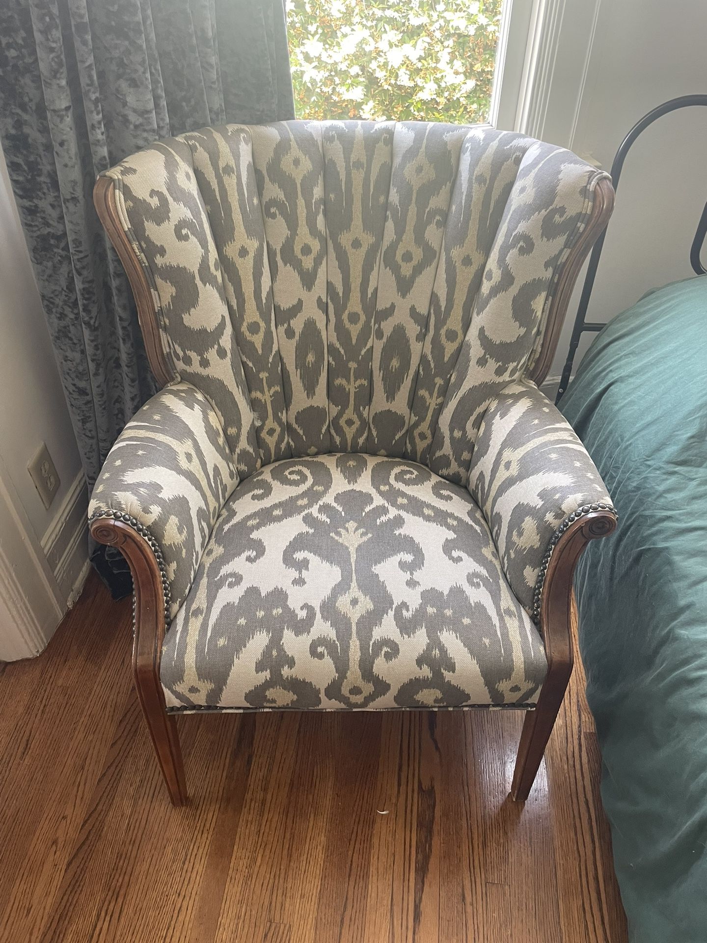 Antique Channel Back Arm Chair