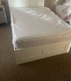 Bed frame with storage