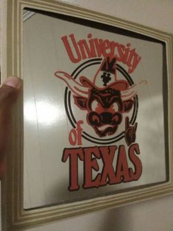 Vintage University of Texas Longhorns Carnival Prize Mirror