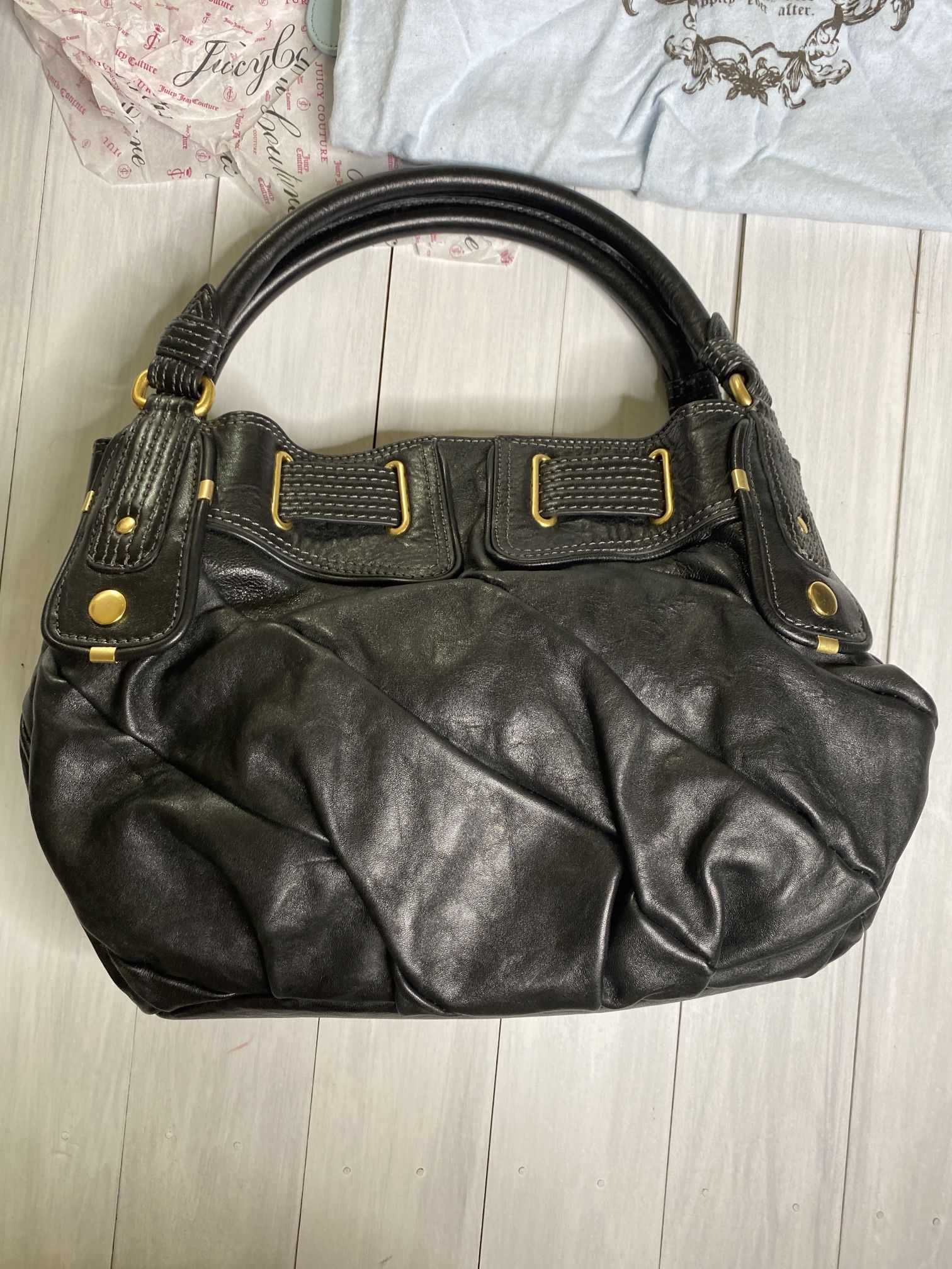 Juicy couture leather purse deals