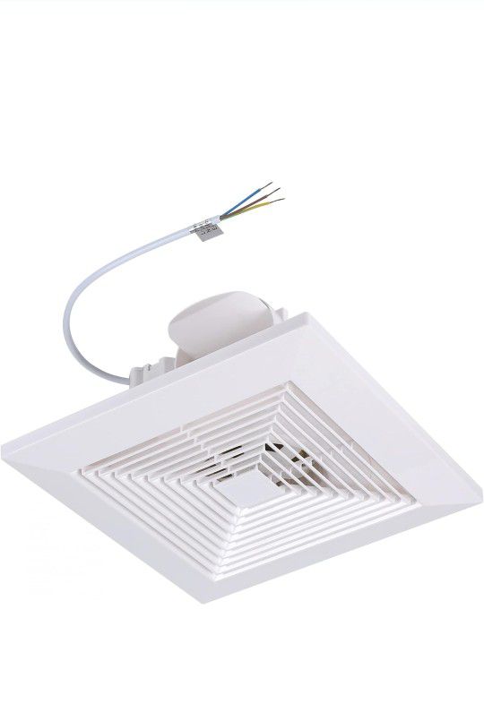 Ventilation Fan Ceiling Bathroom Exhaust Fan Extractor Fan Wall Mount Fan (No Attic Access Required) (120 CFM 1.2 Sones) White