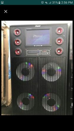 Bocinas karoke con Bluetooth y DVD