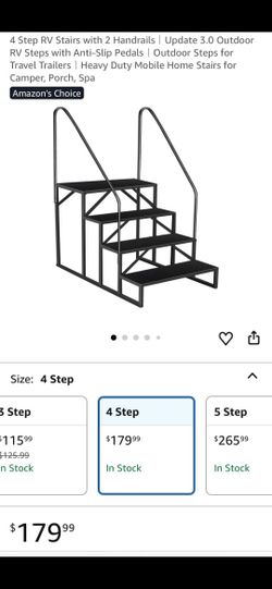 Rv Steps With hand rail