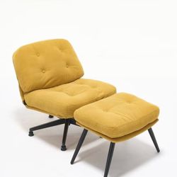 Accent Chair with Ottoman Set 3 color