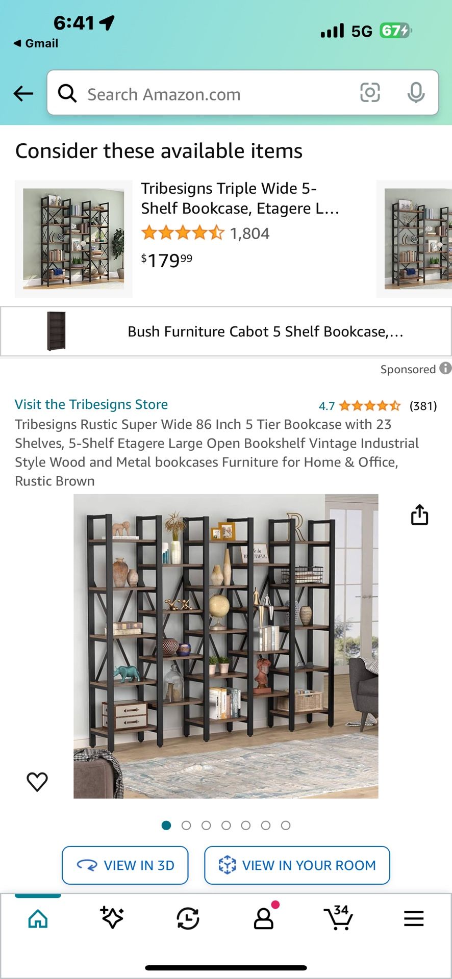 Industrial bookshelf 