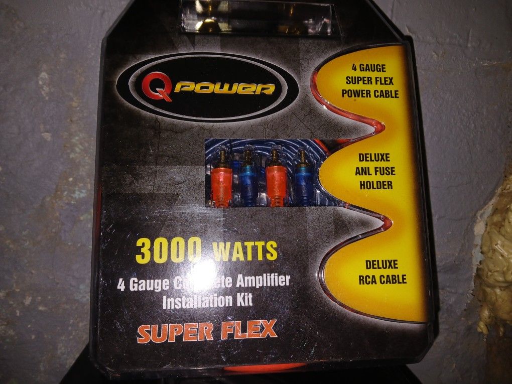 4ga Amp Kit Brand New $40firm Price Pickup Only Serious Buyers Please Yes It Is Avaliable