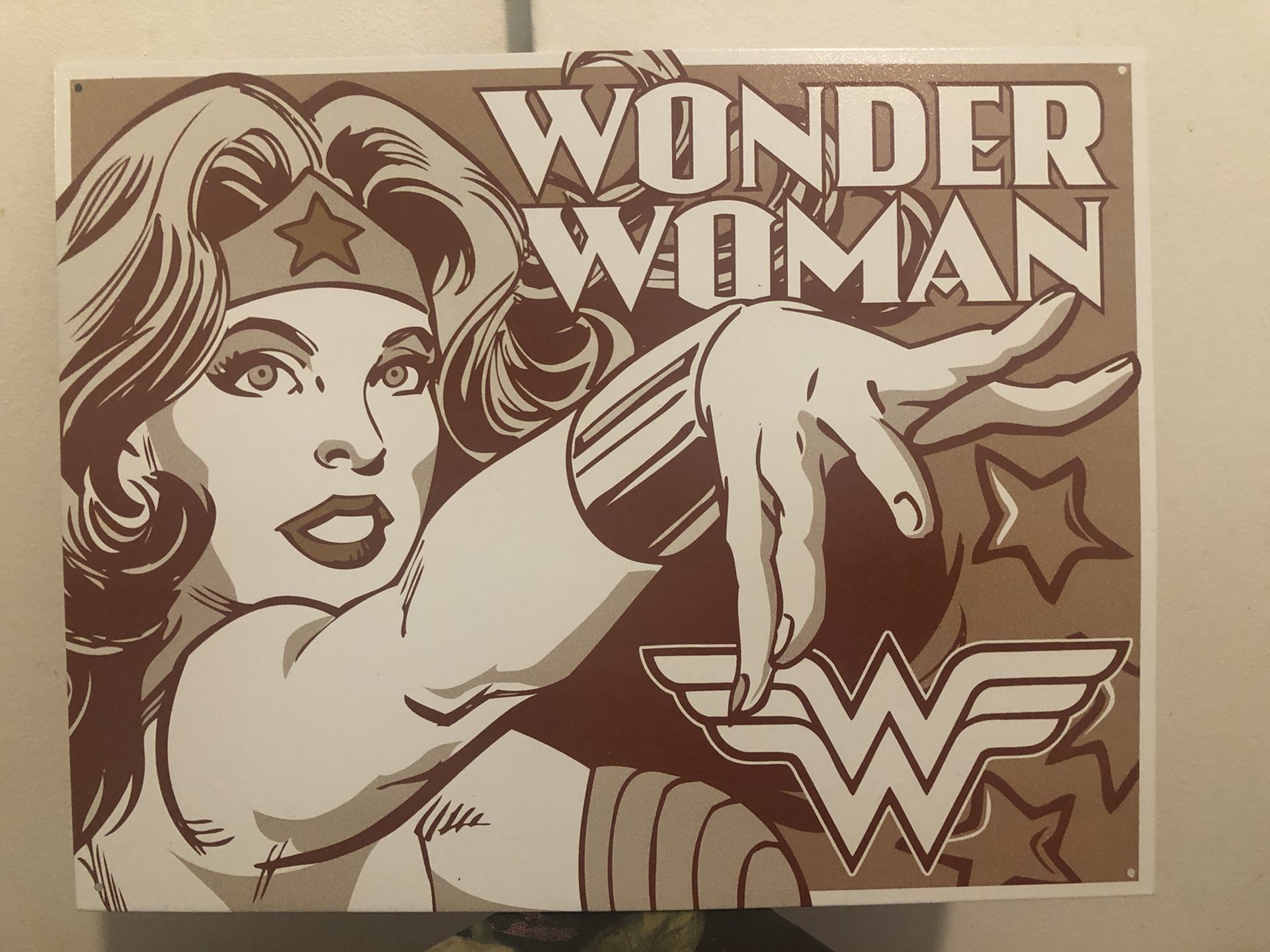 Wonder Woman metal poster, wall decor