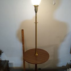 Laurel Mid Century Modern Brass Lamp Table