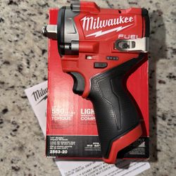 NEW M12 Milwaukee Fuel 1/2” Inch Impact Wrench TOOL ONLY NEW 
