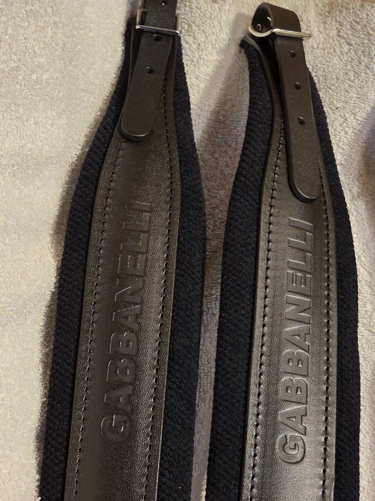 Correas De Piel Gabbanelli Originales Color Negro