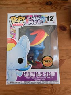 Funko Pop Chase My Little Pony Movie Rainbow Dash Sea Pony