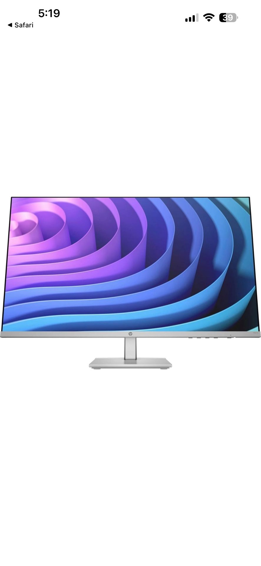 Hp M27 27 Inch Monitor