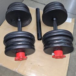 2-55 Lbs ADJUSTABLE DUMBBELLS $150 FIRM PRICE