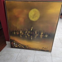 Moon View Chicago Scape